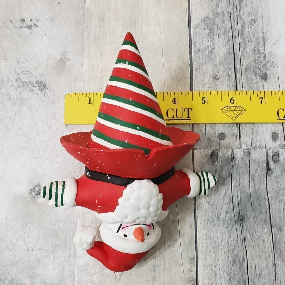 Department 56 Snowman Christmas Ornaments Santa, Mistletoe and Downhill Skier